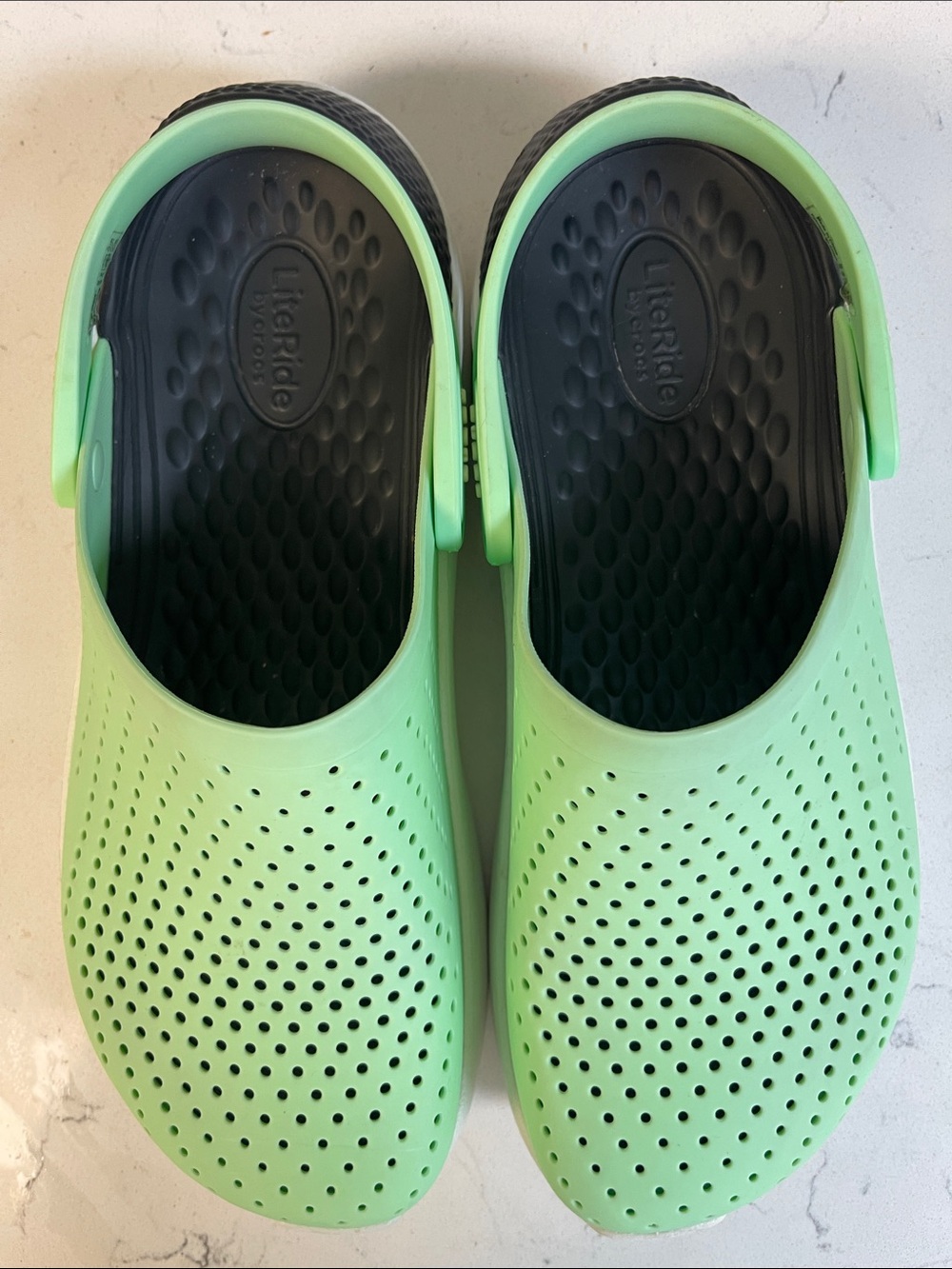 Crocs Literide Clog Mint Green 204592 Unisex Women’s 9 - Men’s 7 - Picture 13 of 17